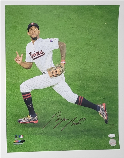 Byron Buxton Autographed 16x20 Photo JSA