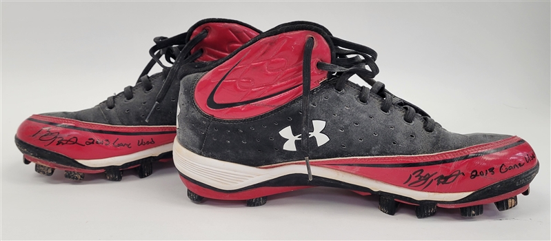 Byron Buxton 2013 Minor League Game Used & Autographed Cleats