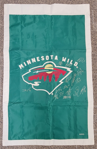 Minnesota Wild c. 2017 Team Signed Banner