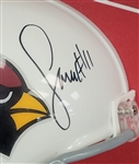Larry Fitzgerald Autographed & Framed Arizona Cardinals Mini Helmet Display