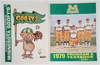 Vintage Lot of (2) 1977 & 1979 Programs w/ Bob Lurtsema