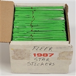 Lot of (25) Unopened 1987 Fleer Star Stickers Baseball Packs