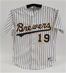 Robin Yount 1991 Milwaukee Brewers Game Used Jersey  