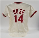 Pete Rose 1978 Cincinnati Reds Game Used & Autographed Jersey Beckett w/ Dave Miedema LOA