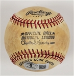 Lot of 2 - Carl Hubbell Autographed Baseball & Autographed Hall of Fame Plaque Postcard Beckett