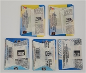 Lot of (5) 1980's-90's O-Pee-Chee Hockey Wax Packs