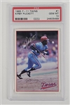 Kirby Puckett 1985 7-11 Twins #1 Rookie Card PSA 10