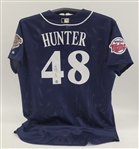 Torii Hunter 2002 Home Run Derby Used & Autographed Jersey w/ Autographed Framed Display
