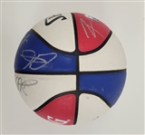2011 NBA All-Stars Autographed Basketball LE #715/2011 w/ Durant Duncan & Garnett Beckett LOA