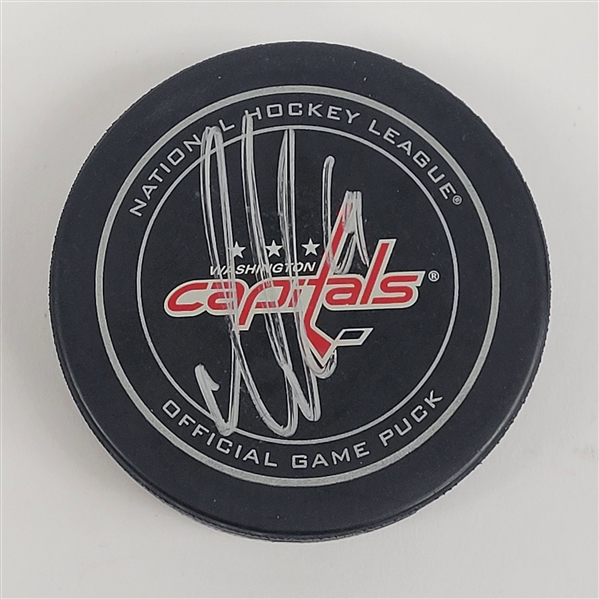 Nicklas Backstrom Autographed Washington Capitals Hockey Puck JSA