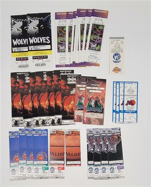 Minnesota Timberwolves & Gophers Basketball Ticket Collection