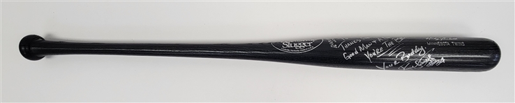 Kirby Puckett Autographed & Extensively Inscribed Louisville Slugger Bat w/ Beckett LOA