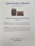 Kirby Puckett Worn & Embroidered Jacket w/ Puckett Family Provenance