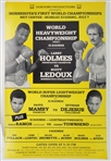 Lot of (2) 1977 & 1980 Fight Posters w/ Larry Holmes