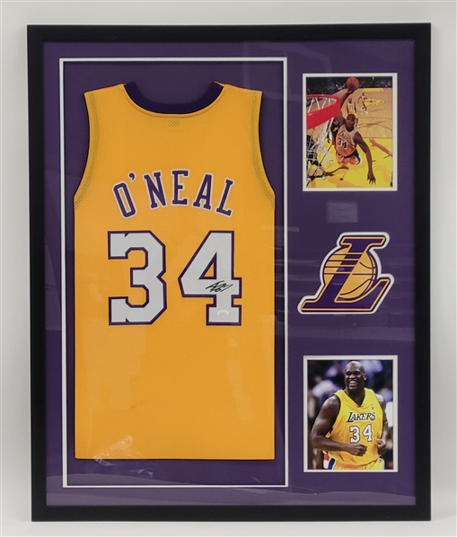 Shaquille ONeal Autographed & Framed Custom Jersey JSA