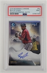 Royce Lewis 2018 Bowman Chrome Peaks of Potential Autographed Card LE #89/99 PSA 9