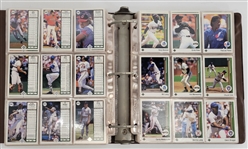 Bert Blyleven Signed 1989 Upper Deck Baseball Card Set in Album Ken Griffey Jr Rookie Card w/ Blyleven Signed Letter of Provenance