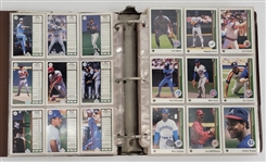 Bert Blyleven Signed 1989 Upper Deck Baseball Card Set in Album Ken Griffey Jr Rookie Card w/ Blyleven Signed Letter of Provenance
