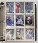 Bert Blyleven Signed 1989 Upper Deck Baseball Card Set in Album Ken Griffey Jr Rookie Card w/ Blyleven Signed Letter of Provenance