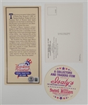 Jim Catfish Hunter Autographed 1987 Yankee Stadium Hall of Fame Day Ticket Beckett