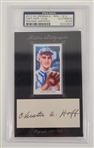 Chester C. Hoff 2013 Historic Autographs 1909-1912 Card PSA/DNA Authentic