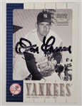Don Larsen Autographed 2000 Upper Deck Card