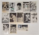 Lot of 13 Cincinnati Redlegs & Chicago Cubs Autographed Vintage Photo Postcards Beckett