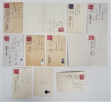 Lot of 13 Cincinnati Redlegs & Chicago Cubs Autographed Vintage Photo Postcards Beckett