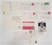 Lot of 12 Autographed Vintage Baseball Photo Postcards Beckett