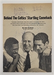1970 Oakland A's Autographed Magazine Page w/ Joe DiMaggio Beckett LOA