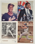 Lot of 4 Baseball Autographed Photos & Magazine Pages Beckett