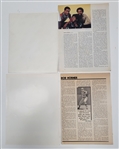 Lot of 4 Baseball Autographed Photos & Magazine Pages Beckett