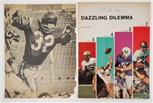 Lot of 2 OJ Simpson Autographed Magazine Pages Beckett