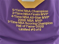 Kobe Bryant Autographed 1996-97 Los Angeles Lakers Mitchell & Ness HWC Jersey LE #5/8 PSA/DNA & Beckett LOA