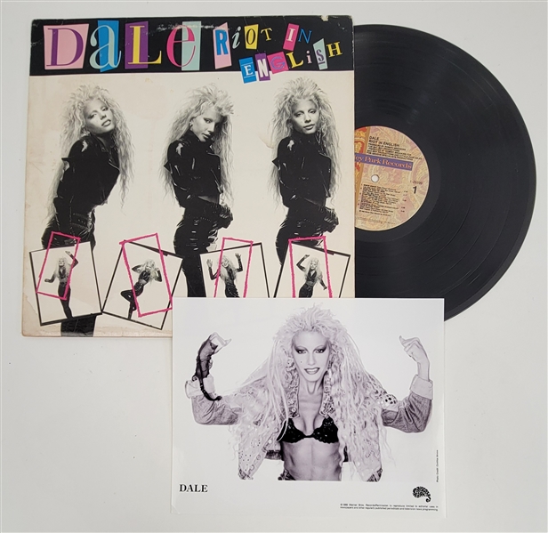 Dale "Riot" Album w/ 1988 Promo Photo
