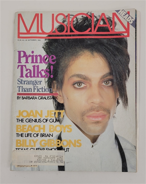 Prince 1983 "Musician" Magazine