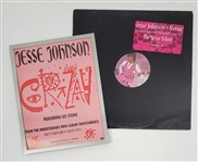 Jesse Johnson w/ Sly Stone Promo Poster & Album