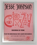 Jesse Johnson w/ Sly Stone Promo Poster & Album