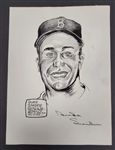 Duke Snider Autographed 9x12 Lithograph