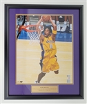 Kobe Bryant Autographed & Framed 16x20 Photo PSA/DNA & Beckett LOA