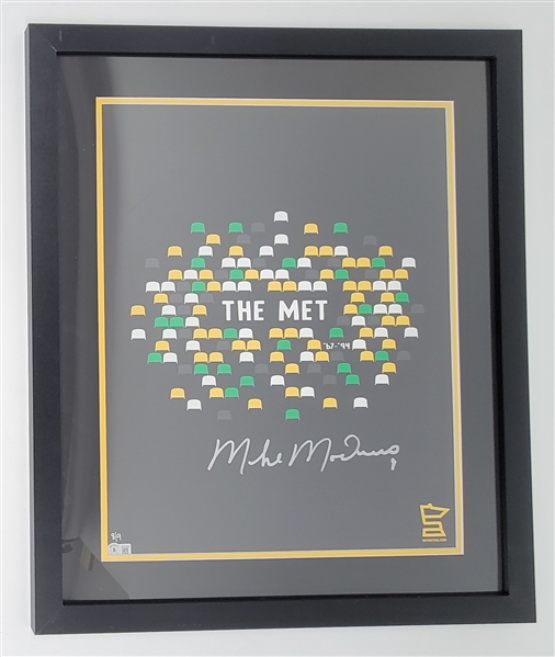 Mike Modano Autographed & Framed "The Met" 16x20 Photo LE #8/9 Beckett