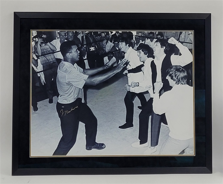 Muhammad Ali Autographed & Framed 29x38 Photo