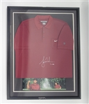 Tiger Woods Autographed & Framed Nike Golf Shirt LE #42/250 UDA