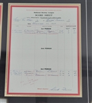 Gordie Howe Autographed & Inscribed 11x14 Photo & Replica Score Sheet Display LE #26/199