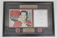 Gordie Howe Autographed & Inscribed 11x14 Photo & Replica Score Sheet Display LE #58/199
