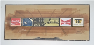 Original Met Stadium Scoreboard Mock-Up 14x34