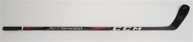 Zach Parise Minnesota Wild Game Used & Autographed Hockey Stick w/ Wild LOA