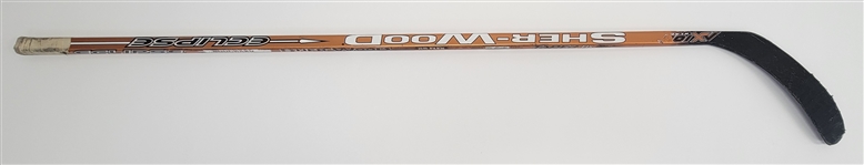 Pierre-Marc Bouchard Minnesota Wild Game Used & Autographed Hockey Stick w/ Wild LOA