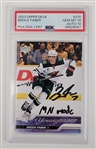 Brock Faber Autographed & Inscribed 2023 Upper Deck #215 Rookie Card PSA 10 Auto 10