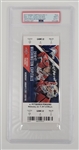 Alexander Ovechkin Autographed 2017 Washington Capitals Game Full Ticket From 1000th Regular Season Point PSA 9 Auto 7